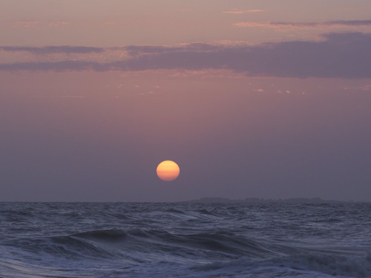 Sunset over the Pacific in Panama