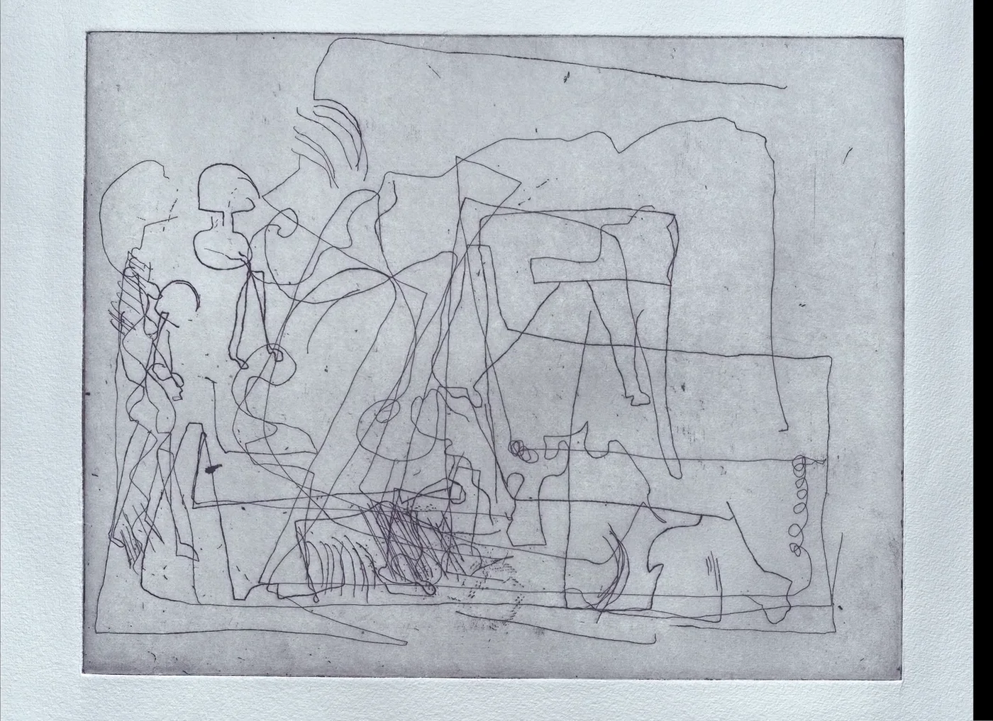 The impression of the plate Julio Zachrisson cut in 2018